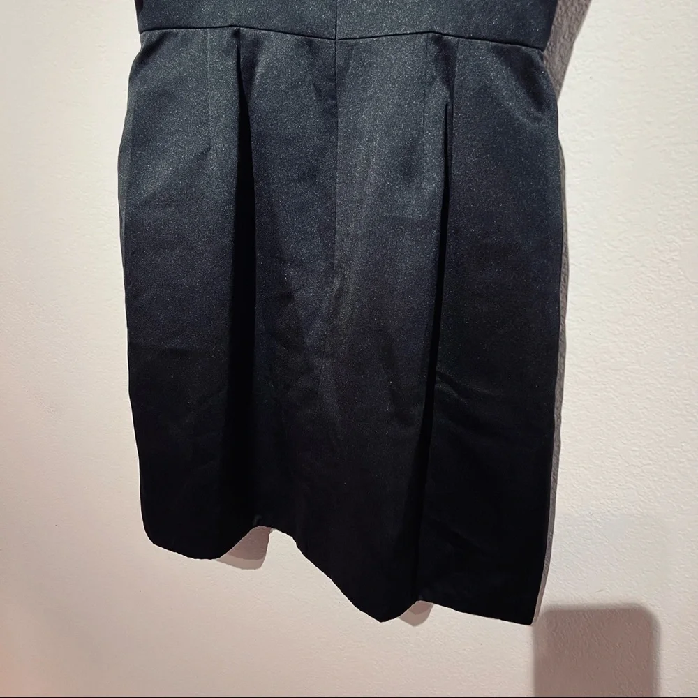 MINI Satin Cocktail Dress Women Size 8 LBD Party Dress NEW TAGS Carmen MarcValvo - Picture 9 of 10